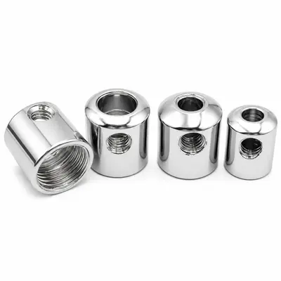 Avize metal kablo kelepçeli lamba bağlantı parçası, kablo çıkışı kilitleme vidası yan delikli M4 silindirik kablo tutucu tip taban kablo kilitleyici