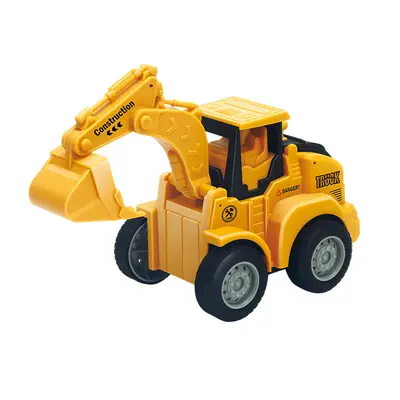 Children's Engineering Vehicle Excavator Bulldozer Pull-Back Car, Ages 3-6