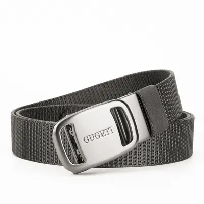 Herstellergroßhandel Bestseller Neue Herren-Sportgürtel Outdoor-Gürtel mit automatischer Schnalle Jugend-Leinengürtel bequem und atmungsaktiv - 8