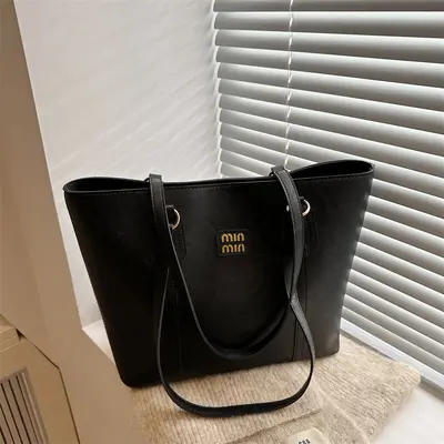 Große Damen-Tote-Bag aus PU im Retro-Stil - 4