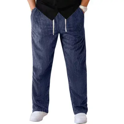 Herren Cordhose Grau locker geschnitten gerades Bein - 9