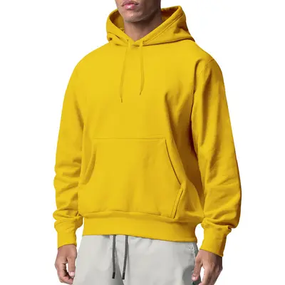 Erkek Kapüşonlu Sweatshirt, Kalın Sonbahar Kış, Düz Renk, Spor Giyim