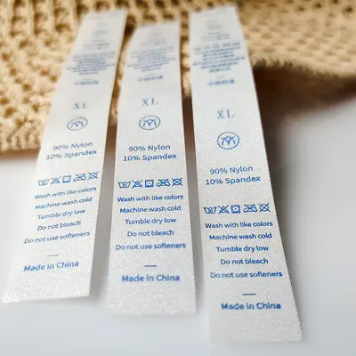 Washable label synthetic ribbon polyester ribbon washable label cotton ribbon fabric label underwear washable label colorful wash washable label
