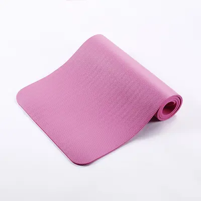 NBR yoga matı, 10 mm kalınlık, 183 x 61 cm uzatılmış fitness matı