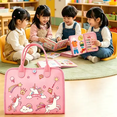 Felt educational activity board for children's development