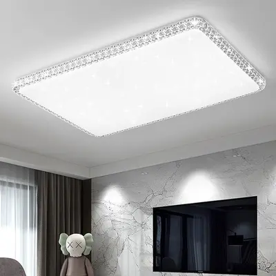 LED Ceiling Light with Crystal, Energy-Saving Bedroom and Living Room Set