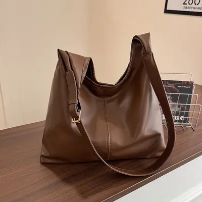 Large Capacity Women's Tote Bag, Korean Style, Single Shoulder - 4