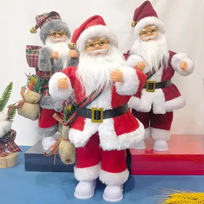 Electric Singing and Dancing Santa Claus Window Decoration