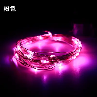 USB bakır tel LED peri ışığı, pil kutulu Noel dekorasyon ışığı - 12