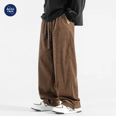 Herren-Cordhose, locker gerade, weites Bein - 1