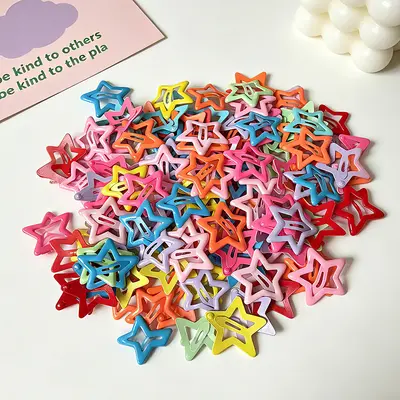 Cute Five-Point Star Hair Clip for Kids, Side Barrette, Bangs BB Clip - 7