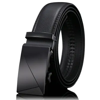 Men's Genuine Leather Automatic Buckle Luxury Belt Wholesale Simple Versatile Denim Belt Manufacturer - 12