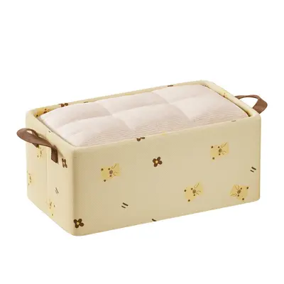 Fabric clothes storage box stackable large capacity