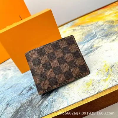 Erkek Kısa Deri Cüzdan, Çok Kartlıklı İki Katlı Klasik Model - 9