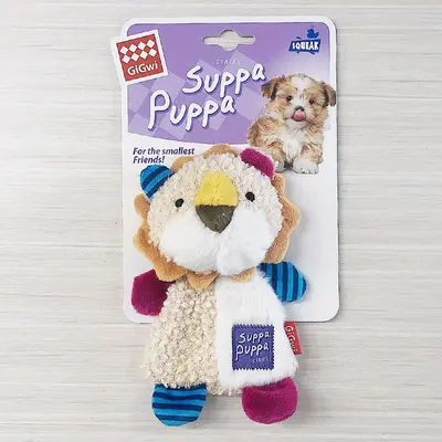 Squeaky Plush Dog Toy with Crinkle Paper for Puppies - 3