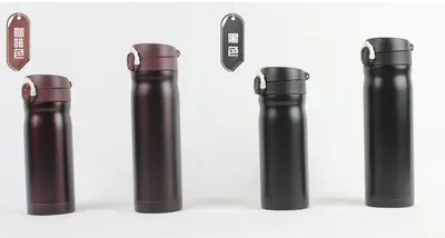Paslanmaz çelik termos bardak çıtçıtlı kapak - 4