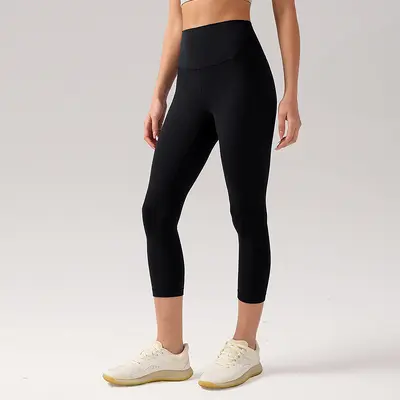 Damen-Yogahose, hohe Taille, Po-Lifting, 7/8, 21" - 10