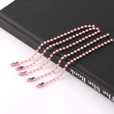Mehrfarbige Perlenkette, DIY-Schmuckzubehör, eingebrannte Eisenkette - 9