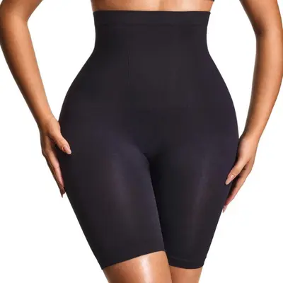 Nahtlose Yoga-Shorts mit hohem Bund, Bauchkontrolle und Po-Lifting für Damen