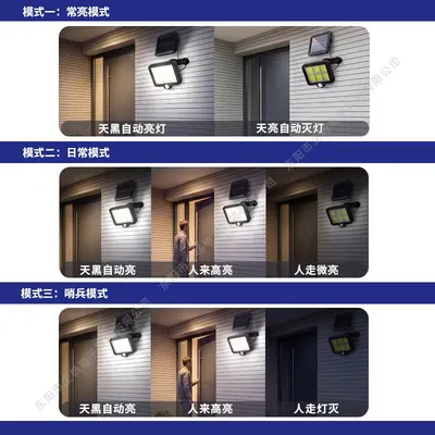 Solar Garden Light with Motion Sensor, Waterproof, Split Design