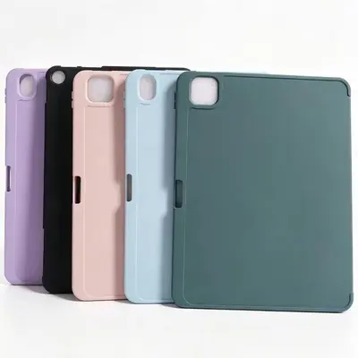 Einteilige Schutzhülle für iPad mit Stiftfach, Wabenmuster, mattiert