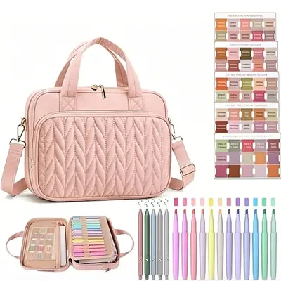 Große Kapazität Lehrertasche mit Tragegriffen, tragbare Tote Bag, multifunktionale Aufbewahrungstasche für Bücher, Schreibwaren und Laptop, grenzüberschreitender Bestseller - 8