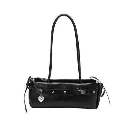 Damen-Baguette-Schultertasche aus PU-Leder, frisches Design - 8