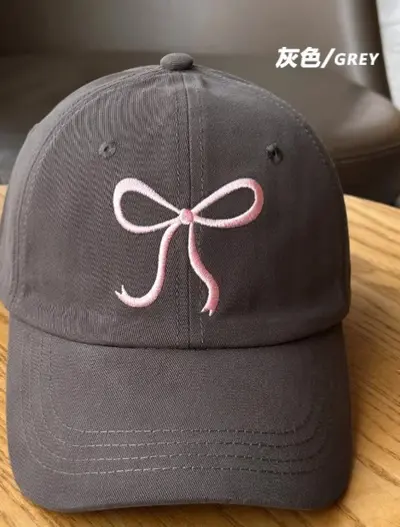 Korean style fashion soft top baseball cap for women spring comfortable versatile bow duck cap sun protection sun hat - 9