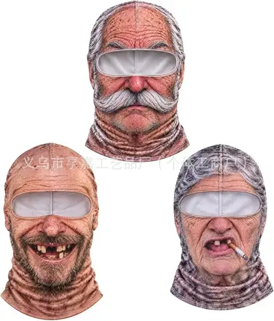Funny Realistic Face Ski Mask, Cute New Design - 10