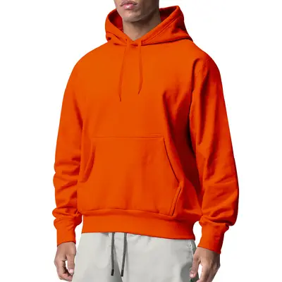 Erkek Kapüşonlu Sweatshirt, Kalın Sonbahar Kış, Düz Renk, Spor Giyim