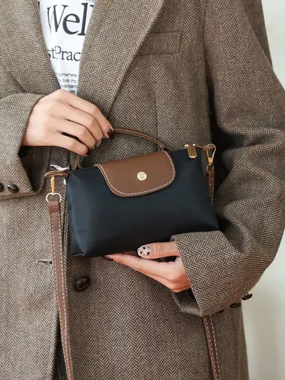 Women's Nylon Single Shoulder Bag, 2026 Model, Clutch and Crossbody Use - 1