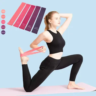 瑜伽初学者套装弹力带健身男女阻力带力量训练拉伸带拉力绳拉力片