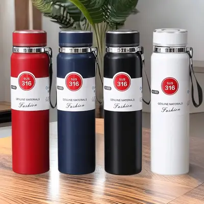 Stainless Steel Thermos Sun Flask Large Capacity Portable Sports Water Bottle