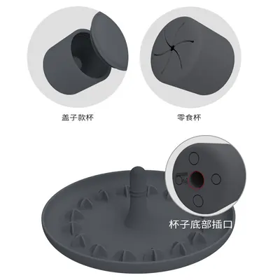 Silicone Dog Treat Dispensing Toy and Slow Feeder Bowl