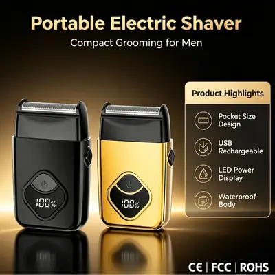 Yiwei Men's Electric Reciprocating Shaver, Rechargeable