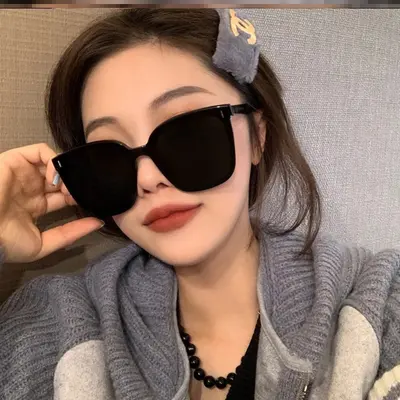 Polarisierte Sonnenbrillen für Damen 2023 neuer eleganter quadratischer Rahmen natürlicher Look beeindruckender Stil Sommer - 2