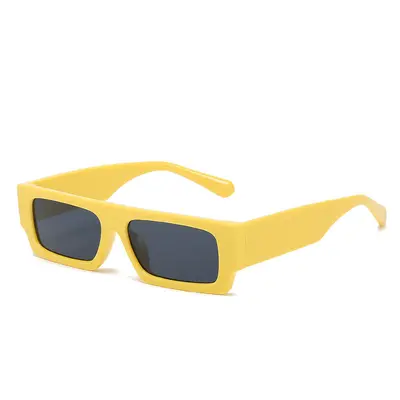 Square Frame Sunglasses, Minimalist Design, UV400 Protection - 8