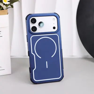 Magnetic Shockproof Phone Case with Replaceable Back Panel for iPhone 17 Pro - 9