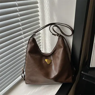 Retro Commuter Tote Bag for Women, Large Capacity, Casual Single Shoulder Bag - 8