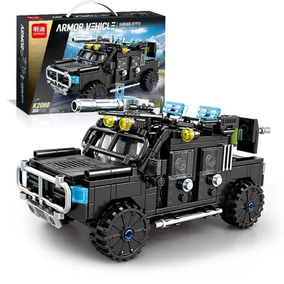 Askeri Yapı Blokları Tank ve Savaş Gemisi Seti, Küçük Parçalı Eğitici Oyuncak - 6