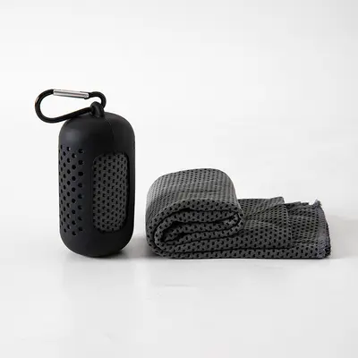 Mini silikon seti yaz soğuk hissi hızlı kuruyan buz tatlı koşu bisiklet sudleme havlusu spor soğutma havlusu toptan - 9