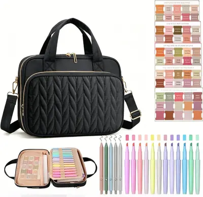 Große Kapazität Lehrertasche mit Tragegriffen, tragbare Tote Bag, multifunktionale Aufbewahrungstasche für Bücher, Schreibwaren und Laptop, grenzüberschreitender Bestseller - 10