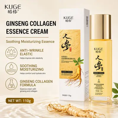 Ginseng kolajenli gençleştirici yüz losyonu, kırışıklık karşıtı, kadınlar için