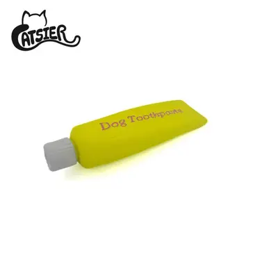 Natural Latex Dog Toy - Toothpaste Shape, Squeaky - 7