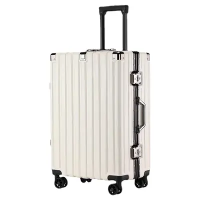 Women's Aluminum Frame Trolley Suitcase, Large Capacity, Combination Lock - 6