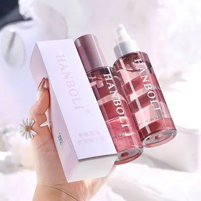 Масло для ухода за волосами Hanbaoli Essential Oil против пушистости, увлажняющее, разглаживающее, со стойким ароматом, антистатическое, несмазывающее - 9