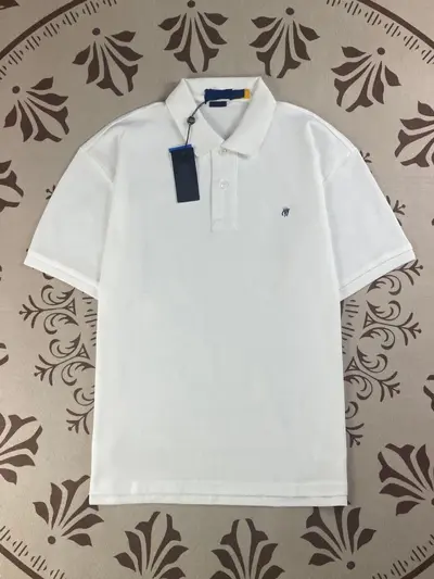 Футболка с отложным воротником RL в стиле Ralph Lauren с логотипом Little Pony, вышивкой, 100% хлопок, классический хлопковый топ с коротким рукавом, поло, экспортная модель, женская