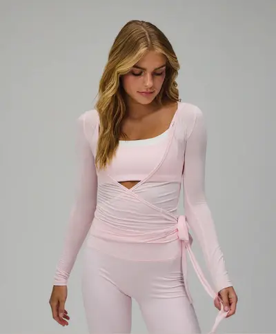 Lulu Lightweight Cross-Border New Style Sun Protection Top, Breathable Yoga T-Shirt, Tie-Up Cover-Up, Sports Top for Women, Yoga Wear - 12