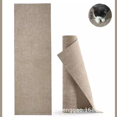 PVC linen yoga mat, non-slip, sweat-absorbent, soundproof
