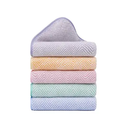 Coral fleece bath towel three-piece gift set customizable